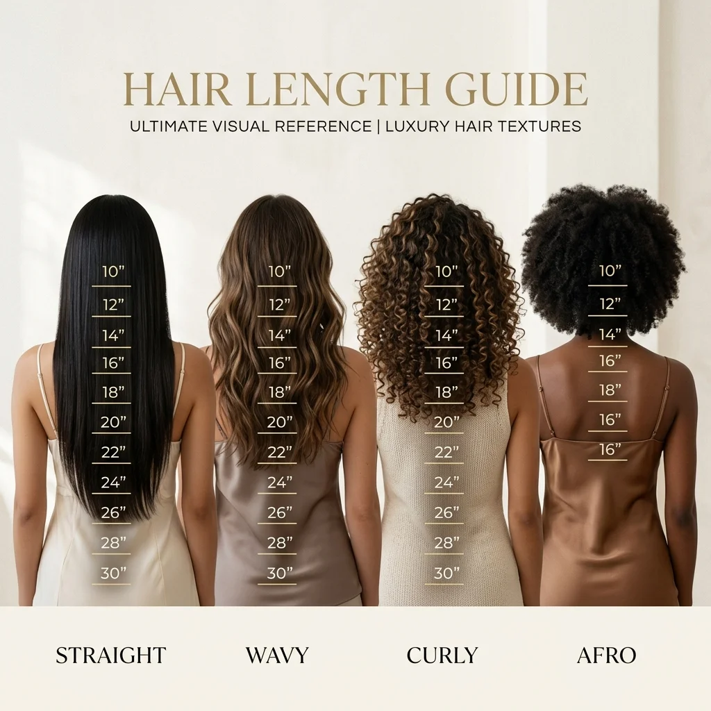 Silky Fusion Hair Length Chart